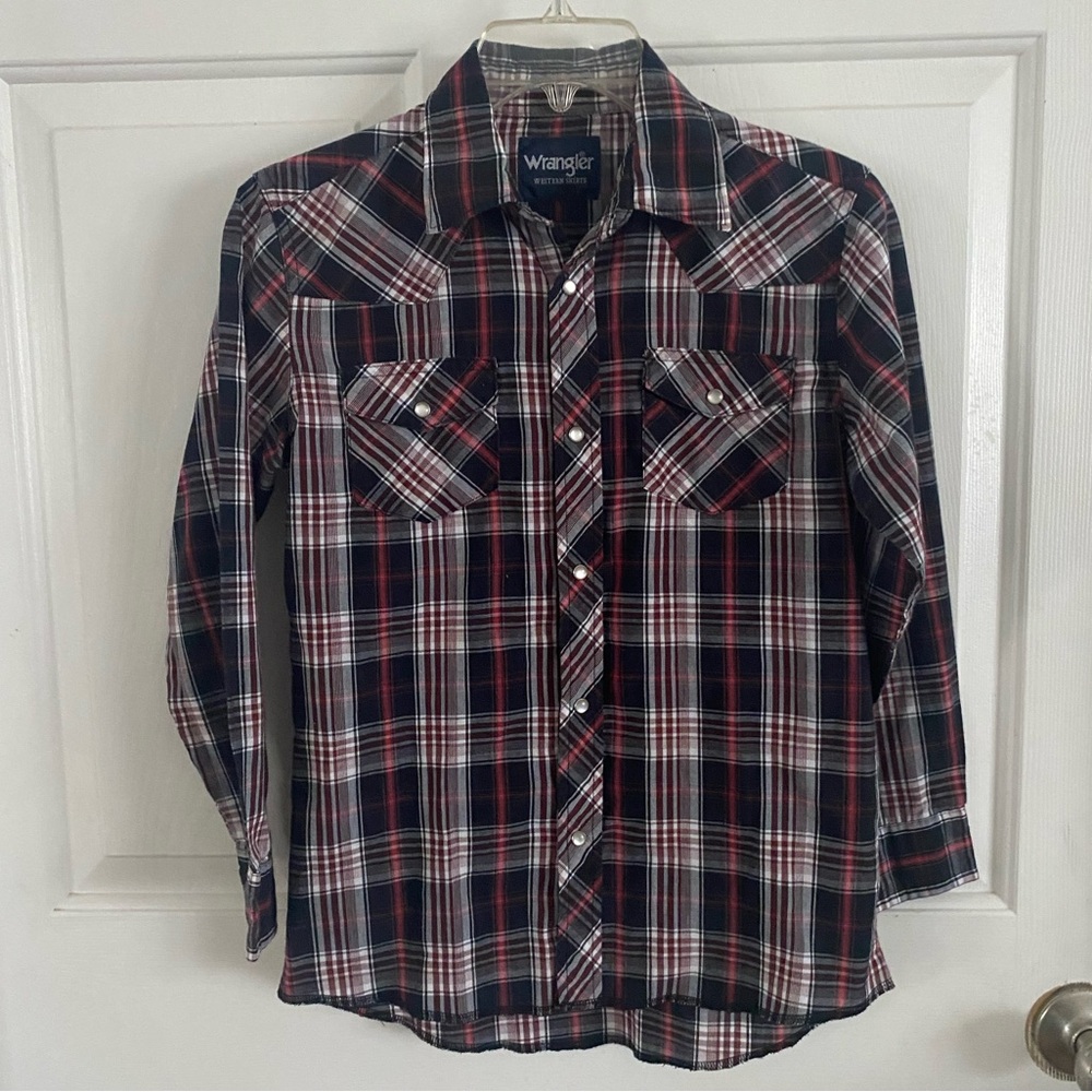 Wrangler Kids Plaid Shirt - Red and Black